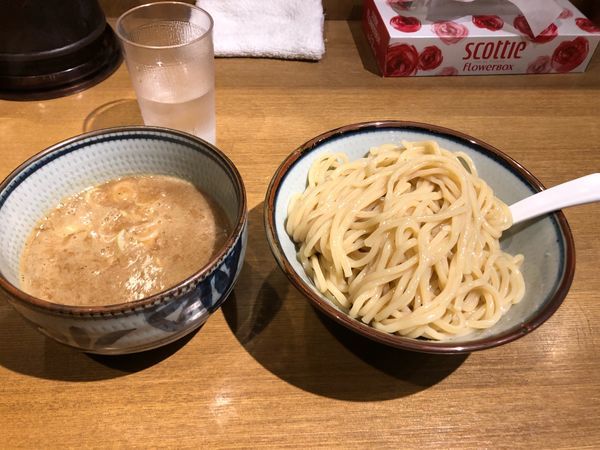 「濃厚煮干しつけ麺大」@鼈の写真