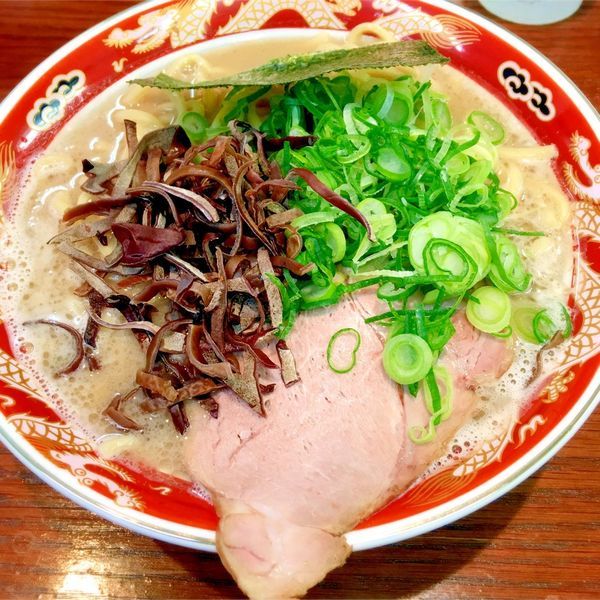 「濃厚ラーメン太麺の大盛り」@ラーメンかなやの写真