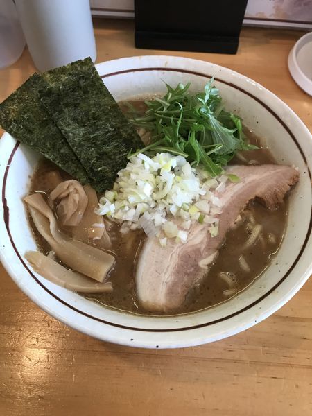 「魚介豚骨らーめん+中盛（¥750+¥50）」@麺屋 くおんの写真