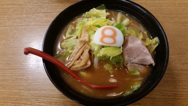 「野菜ラーメン味噌」@8番らーめん 金沢駅店の写真