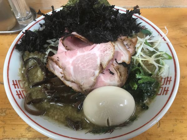 「特製鯵煮干しそば 大」@口樂の写真