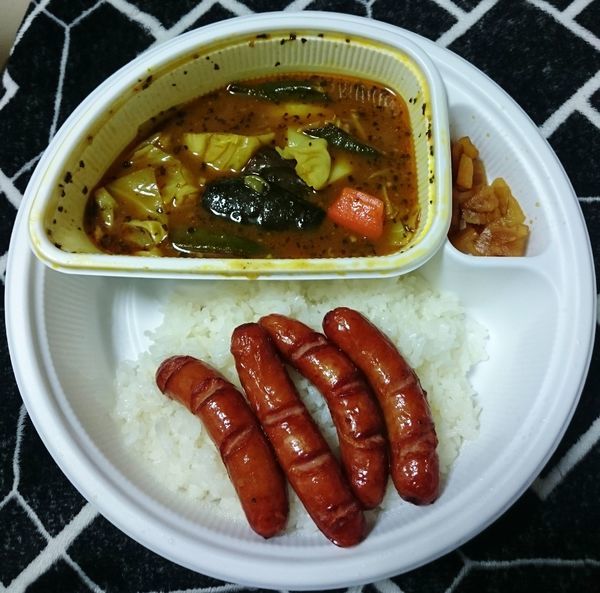 「ソーセージスープカレー(１辛)  1055円」@カレーハウスCoCo壱番屋 東武浅草駅前店の写真