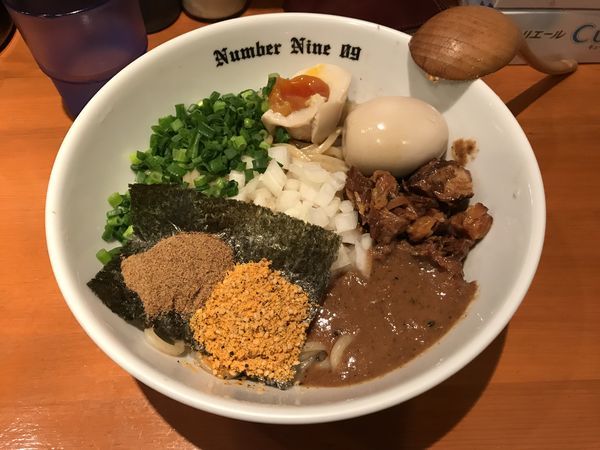 「油そば＋味玉」@麺Dining Number Nine 09の写真