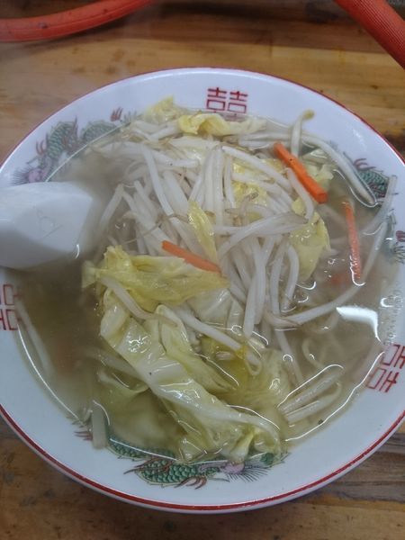 「タンメン 550円」@花園バスラーメンの写真