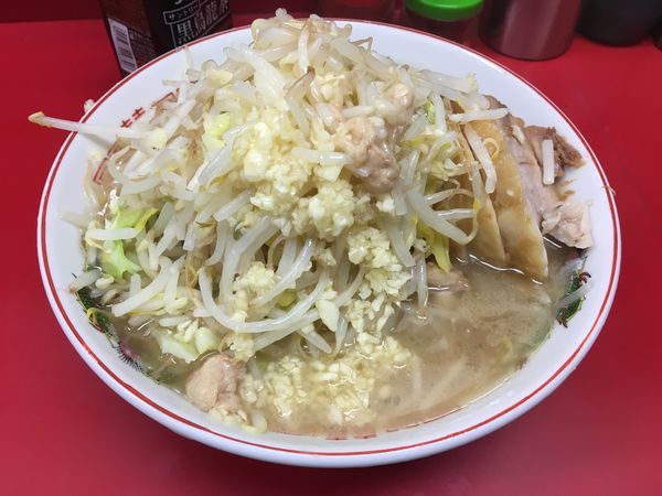 「小ブタ(ヤサイ・ニンニク・アブラ)」@ラーメン二郎 京急川崎店の写真