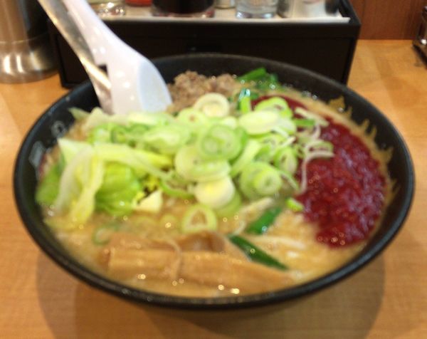「特製辛旨味噌ラーメン」@こってりらーめん なりたけ 幕張店の写真