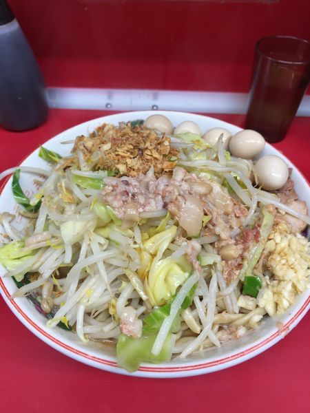 「99ラーメン小 汁なし うずら ¥960」@ラーメン二郎 湘南藤沢店の写真