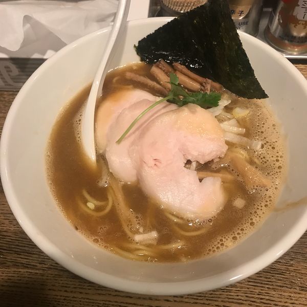 「烏賊干し鶏白湯醤油そば」@新橋 纏の写真