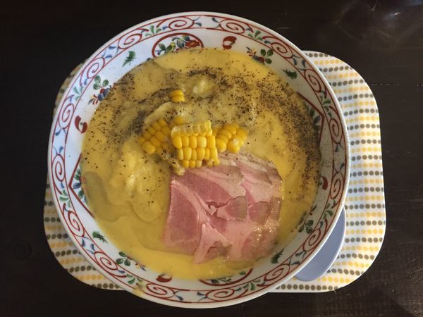 「とうもろこしラーメン」@松屋製麺所の写真