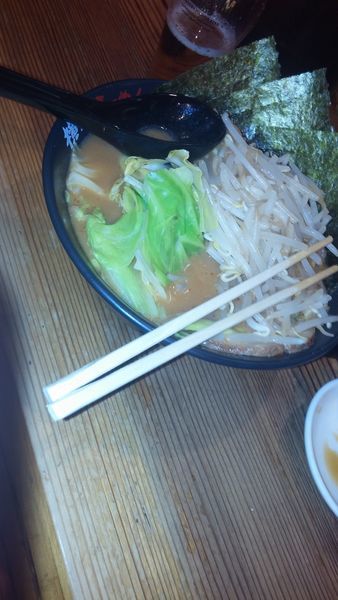 「赤味噌ラーメン並み盛り」@壱八家 東戸塚店の写真