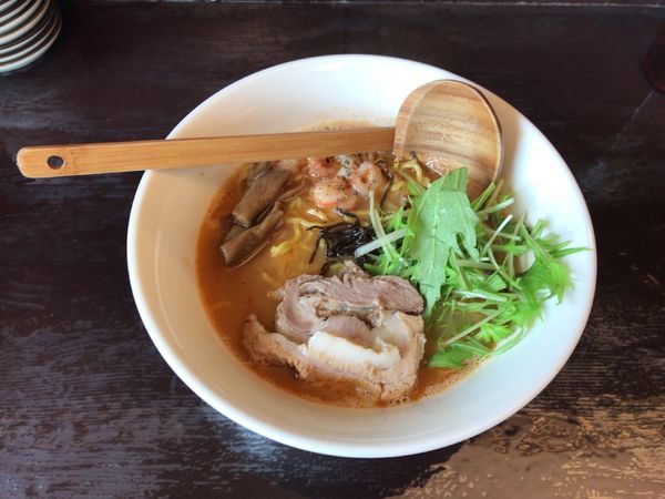 「海老塩ラーメン」@鶏そばや 竜神洞の写真