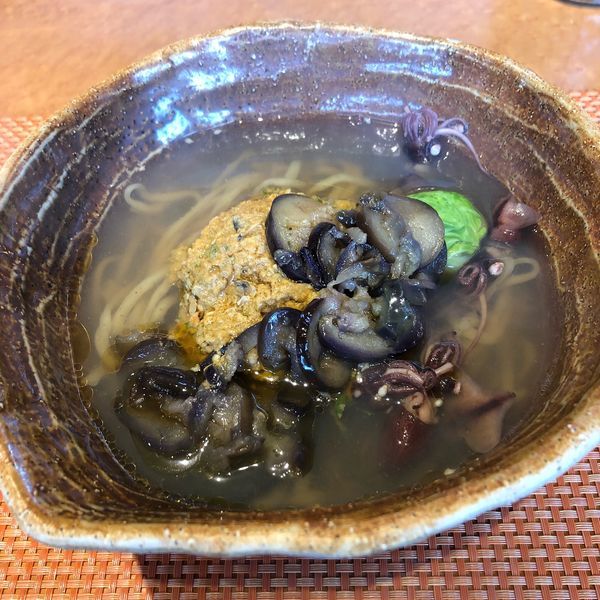 「あん肝と牡蠣の味噌」@柴崎亭の写真