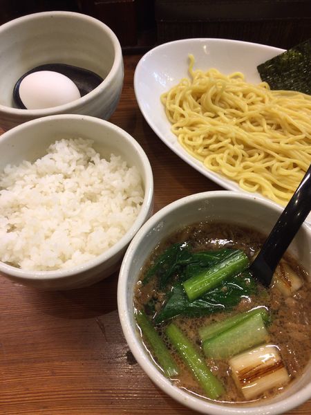 「朝つけ麺500円+朝セット100円」@三代目麺処 「まるは」極 船橋店の写真