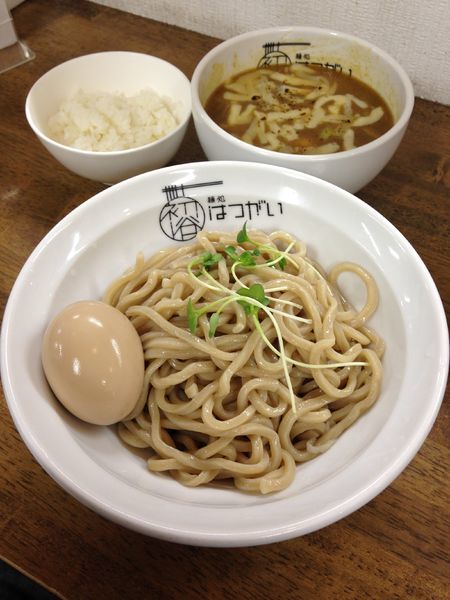 「焦がしチーズのカレーつけ麺(追い飯)850円」@麺処 はつがいの写真