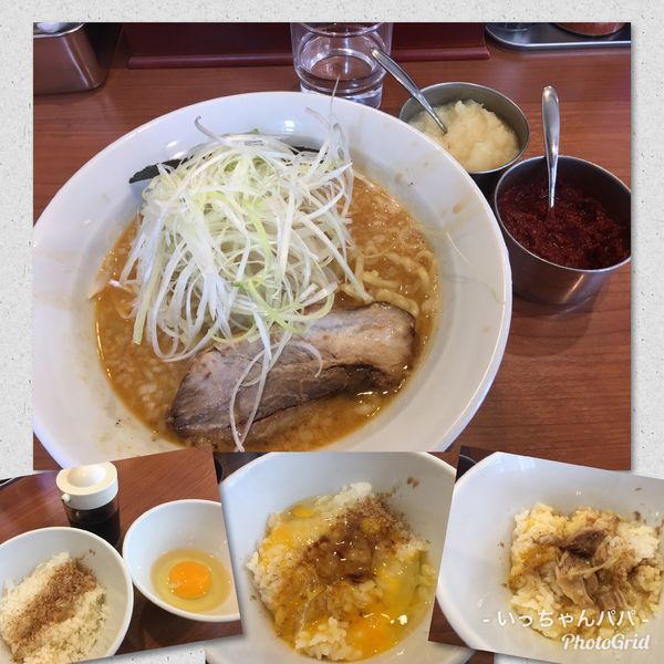 「濃厚背脂味噌らーめん 800円 ランチTKGセット150円」@中華そば 七麺鳥の写真