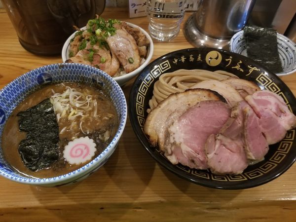 「つけチャーシュー(並)チャーシューごはん」@中華蕎麦うゑずの写真