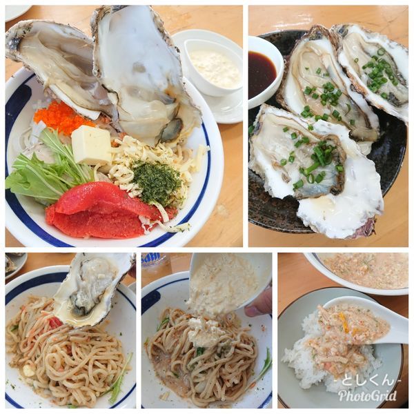 「【限定】活殻牡蠣 和え蕎麦（S）＋牡蠣2個」@MENYA 食い味の道有楽の写真