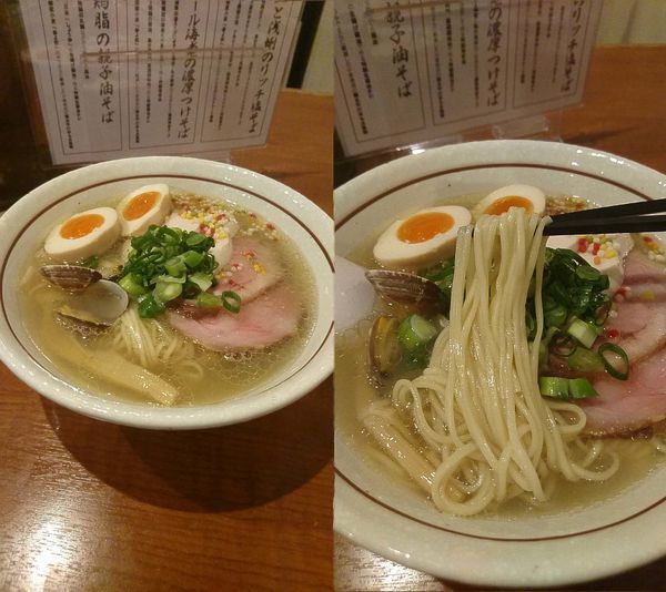 「『特製 帆立と浅蜊のリッチ塩そば(￥950)』」@麺 絆水産の写真