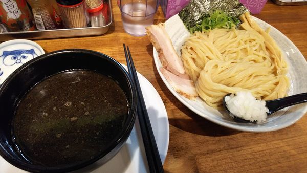 「こく旨 黒つけ麺」@らーめん 世界一 都島本店の写真
