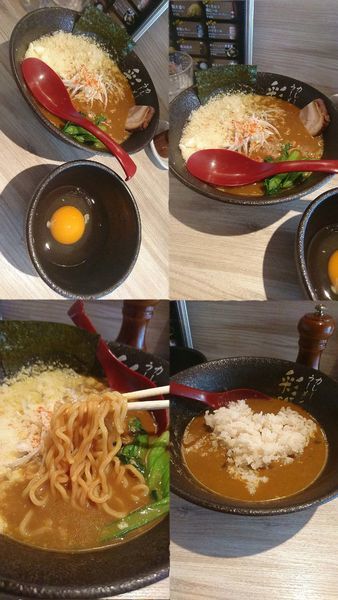 「『チーズカレーラーメン+生卵(￥880+100)』」@カレーラーメン 彩 SAIの写真
