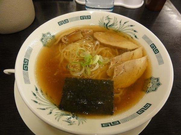 「ラーメン　390円　麺硬め」@日高屋 秋葉原駅前店の写真