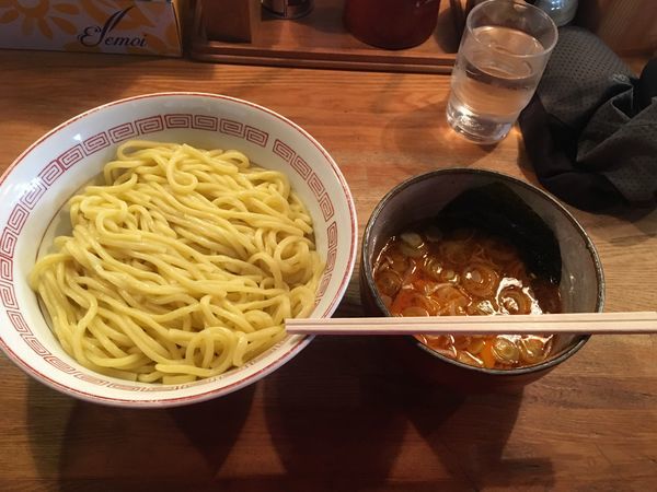 「辛味つけ麺中盛 780円」@つけ麺屋 やすべえ 高田馬場店の写真