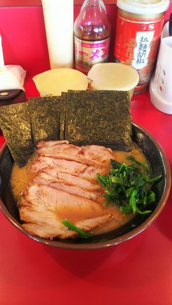 「チャーシューラーメン+ライス」@家系ラーメン 王道の写真