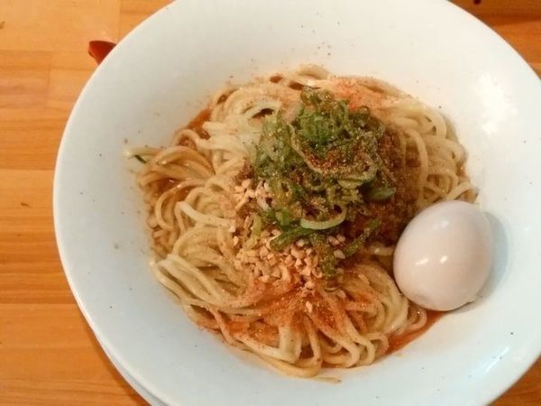 「汁なし担担麺＋味玉」@麺庵ちとせの写真