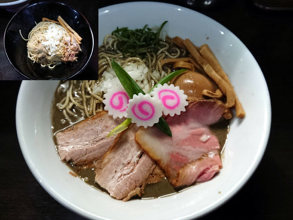 「濃密な煮干しそば＋和え玉」@中華そば いづるの写真