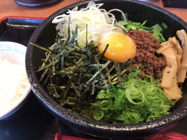 「限定：台湾まぜそば680円+税=702円（追い飯付き）」@大志軒 福島泉店の写真