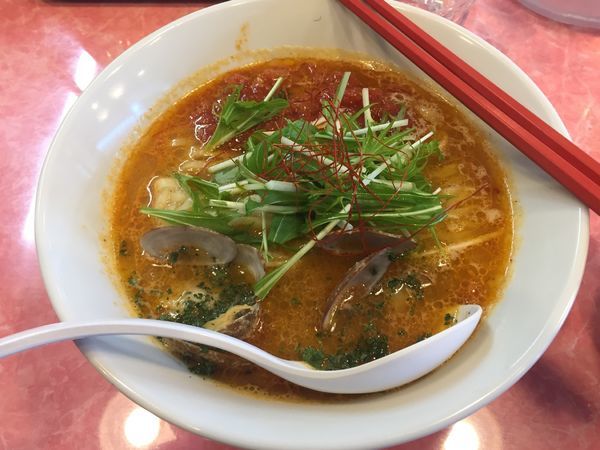 「【限定】トマトとボンゴレぬぅ～どる　800円」@カッパラーメンセンターの写真