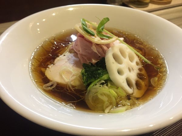 「鶏と水(醤油)790円他」@つくばらーめん 鬼者語 -オニモノガタリ-の写真