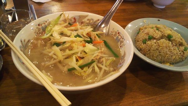 「感謝麺セット（タンメン）」@龍王 本店の写真