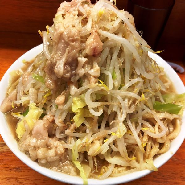 「小ラーメン（ヤサイ，ニンニク，アブラ）」@ラーメン二郎 立川店の写真
