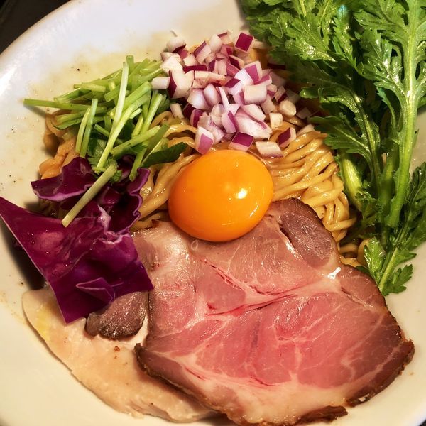 「【限定】地鶏脂の和え麺」@KaneKitchen Noodlesの写真