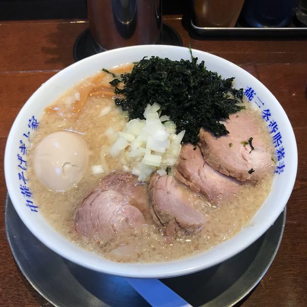 「特製背脂煮干そば（脂マシ）」@燕三条中華そば ぎと家 武里本店の写真