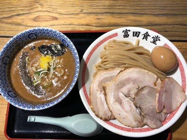 「特製つけ麺」@松戸中華そば 富田食堂の写真