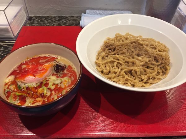 「坦々つけ麺」@鴨だしらーめん 鴨福の写真