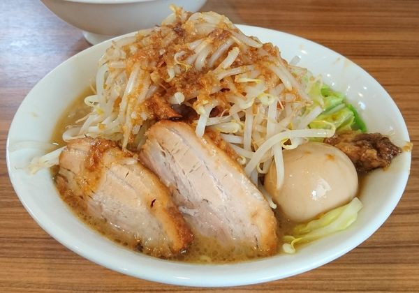 「まるそば(麺200g・固め・野菜増し)」@麺家ひまりの写真