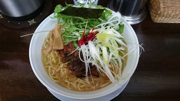 「ラーパス限定ラーメン「牛スジラーメン」800円」@手作りらーめん 白雪姫の写真