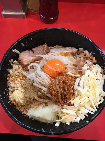 「まぜそば チーズ➕ タマネギ ➕魚粉」@麺屋 桐龍の写真