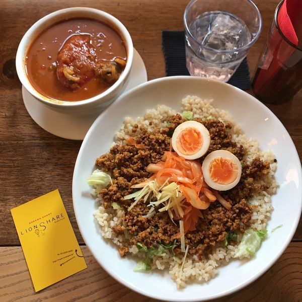 「Ａランチ(トマトとチキン) 酢たまご」@LION SHAREの写真