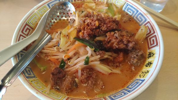 「激辛味噌タンメン」@麻布ラーメン 芝浦店の写真