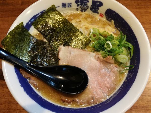 「濃厚煮干しそば+ライス(無料)」@濃厚煮干しそば 麺匠 濱星 日吉店の写真