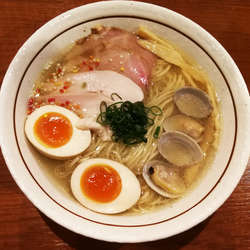 特製 帆立と浅利のリッチ塩そば