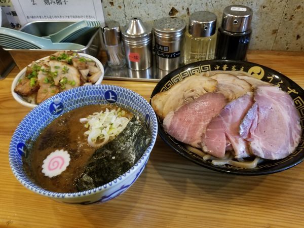 「つけチャーシュー(大)チャーシューごはん」@中華蕎麦うゑずの写真