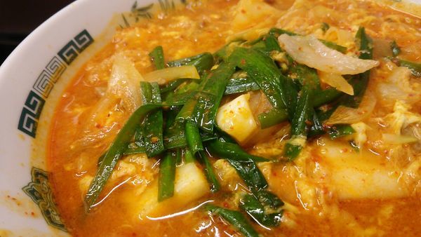 「チゲ味噌ラーメン　大盛」@日高屋 駒込東口店の写真