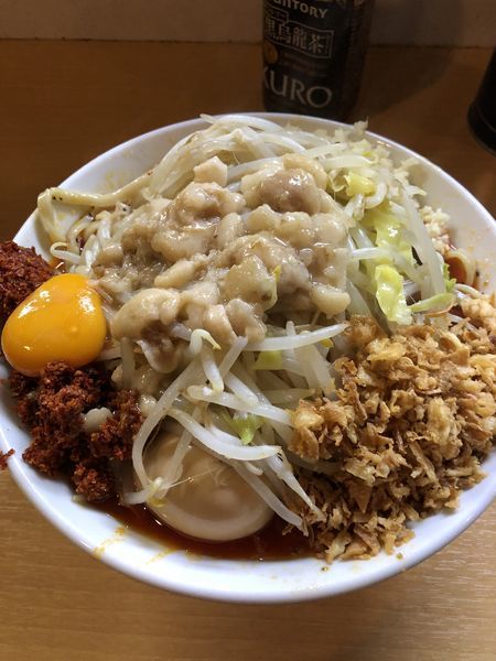 「しおから＋汁なし蕎麦」@豚星。の写真