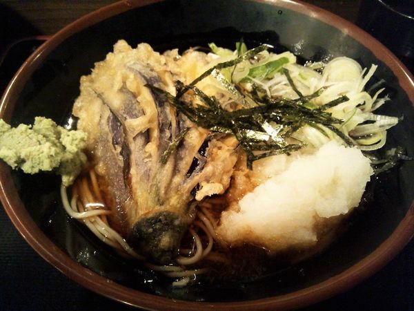 「冷やしナス天おろし蕎麦」@信州そば本陣 ルミネエスト新宿店の写真