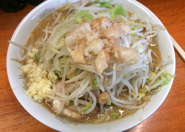 「小ラーメン　ニンニクアブラ　750円」@ラーメン二郎 立川店の写真